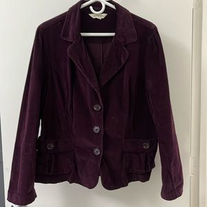 Dark purple corduroy blazer  Size XL.